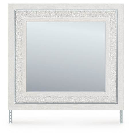 Zuraleus White Bedroom Mirror head-on view