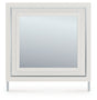 Zuraleus White Bedroom Mirror head-on view