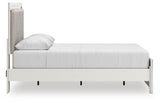 Zuraleus White Upholstered Panel Platform Platform Upholstered Bedroom Set 2 view 6