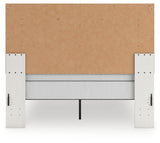 Zuraleus queen upholstered panel bed side alternate angle