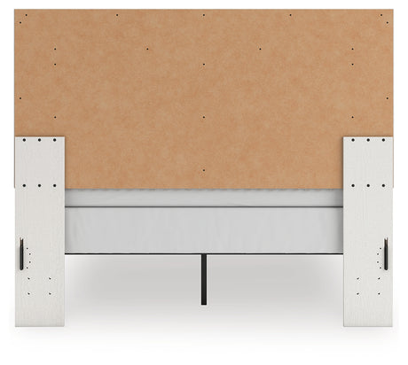 Zuraleus queen upholstered panel bed side alternate angle