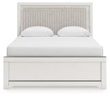 Zuraleus queen upholstered panel bed alternate angle