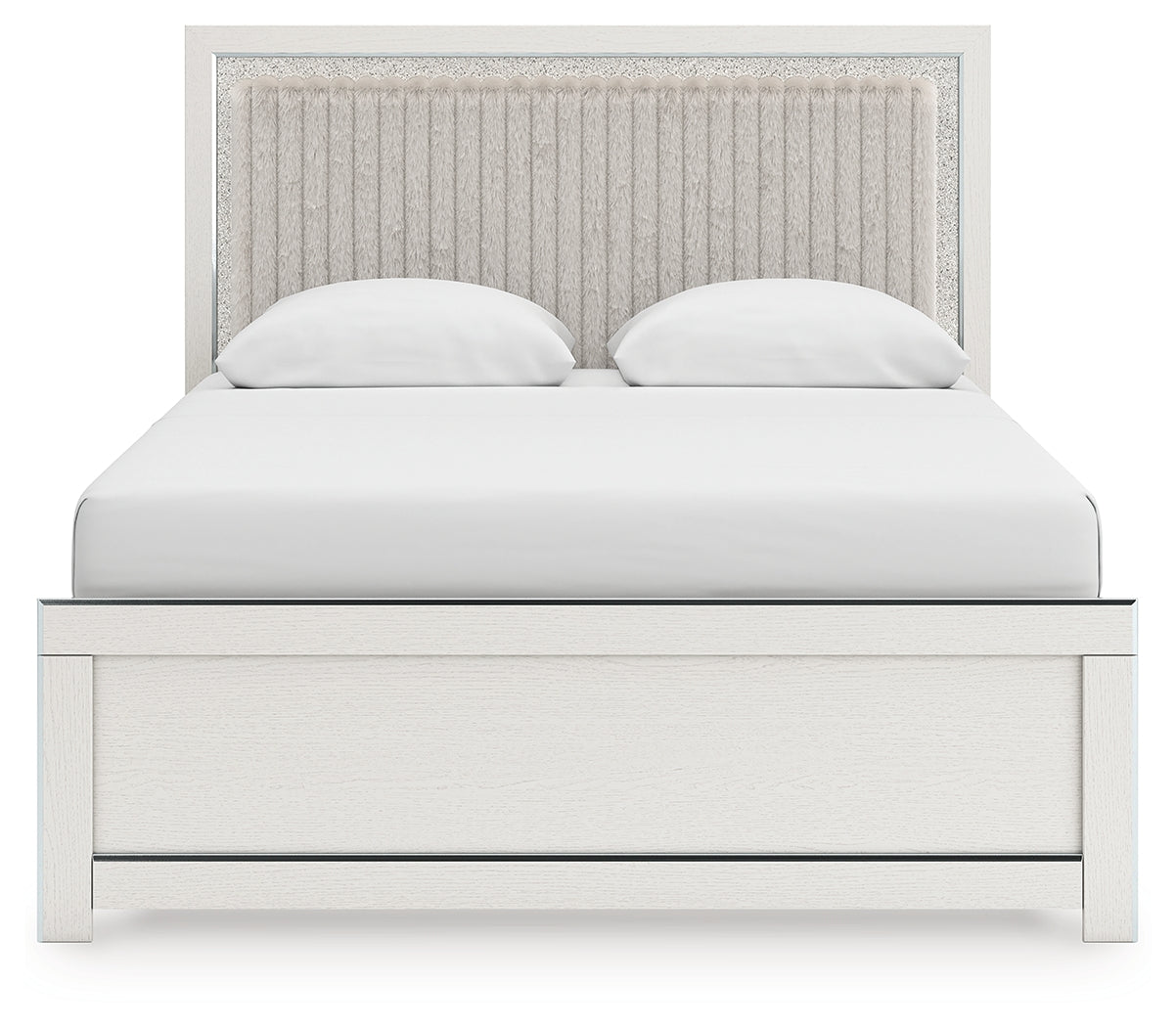Zuraleus queen upholstered panel bed alternate angle