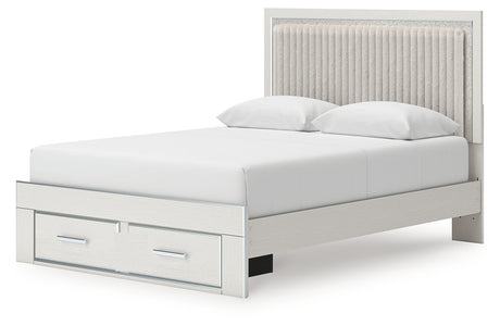 Storage drawers with faux linen laminate lining inside