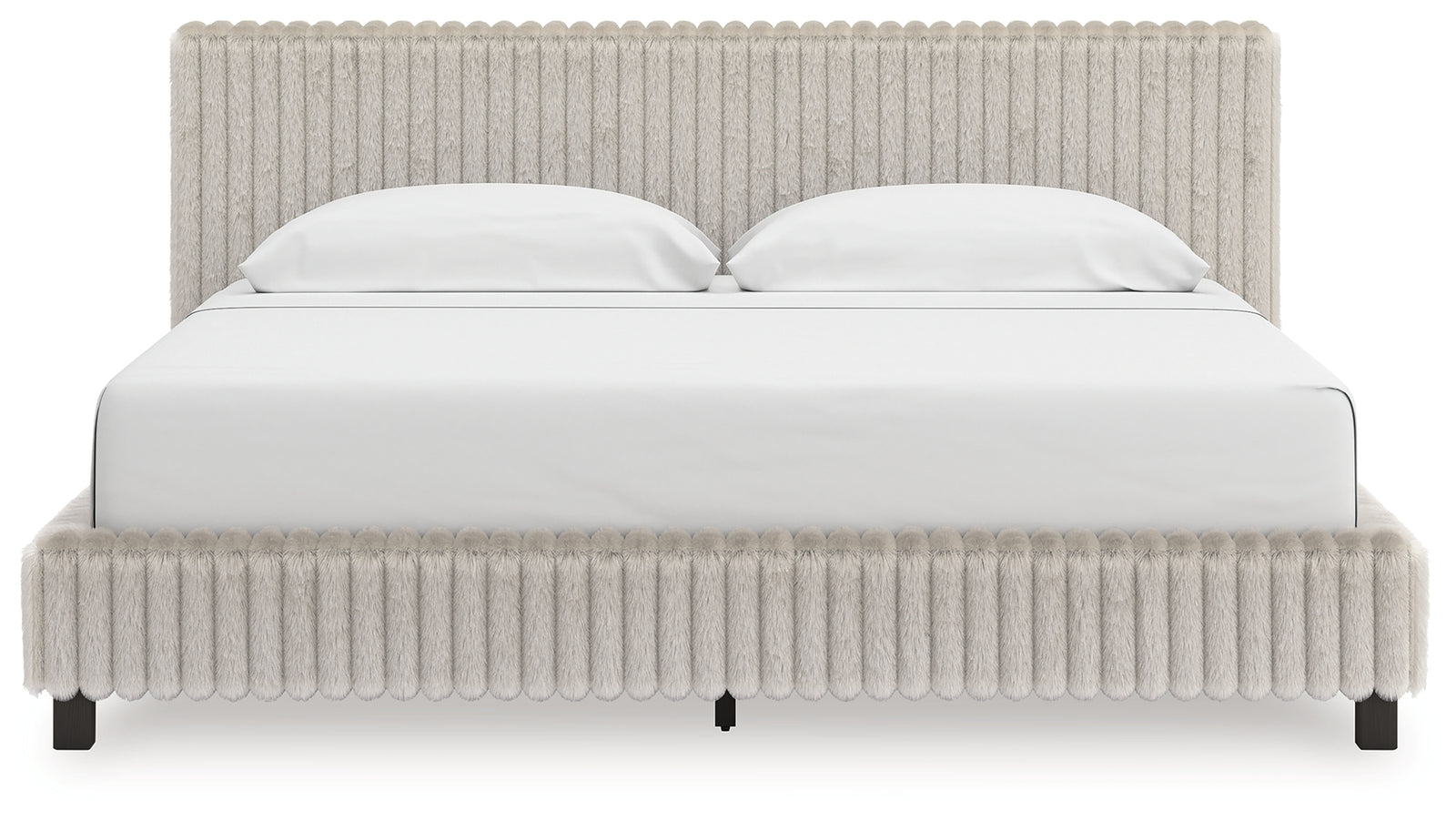 Zuraleus White King Upholstered Bed
