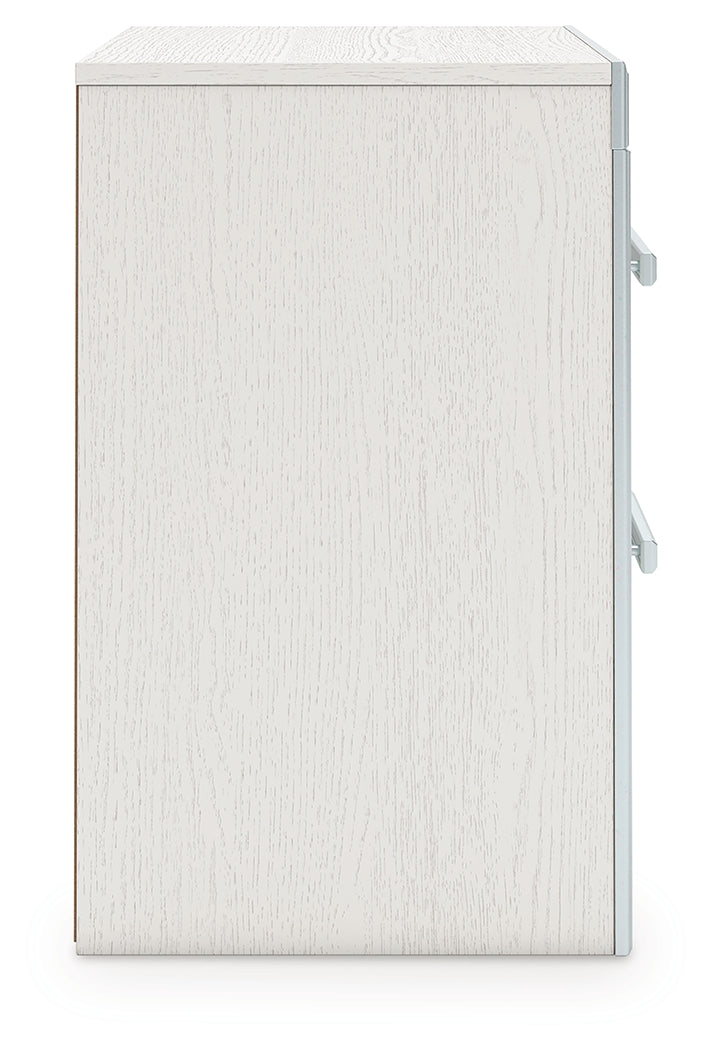 Side profile of nightstand