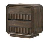 Kinkaid Gray Panel Bedroom Set close-up side view of footboard