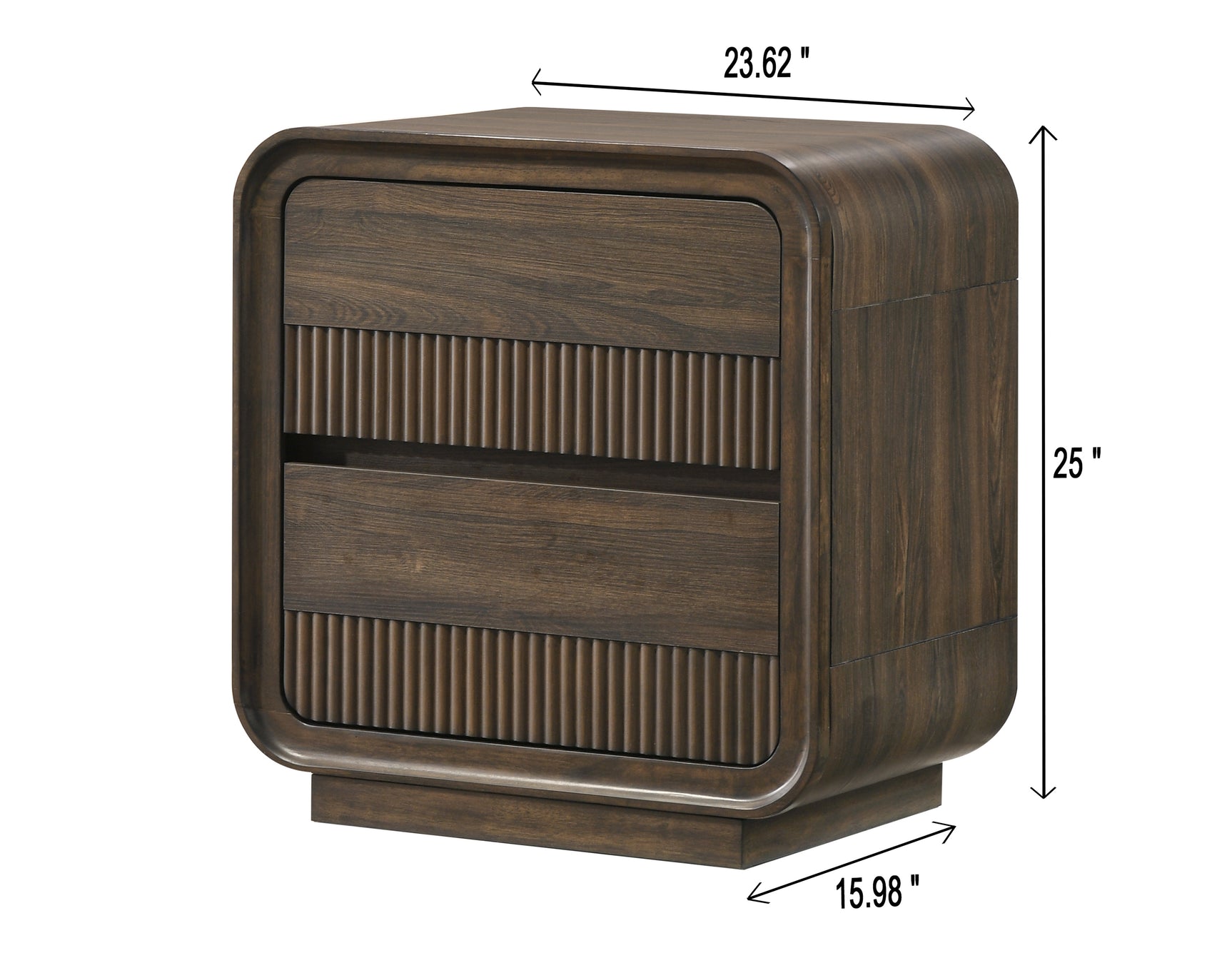 Kinkaid Gray Panel Bedroom Set side close-up of drawer hardware