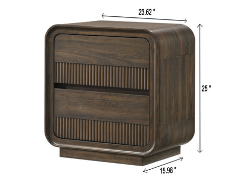 Kinkaid Gray Nightstand drawer detail