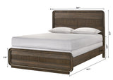 Kinkaid Gray Panel Bedroom Set bedroom setup with dresser and mirror