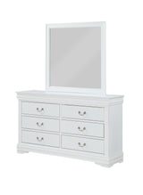 Louis Philip dresser white finish front view