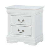 Louis Philip White Dresser side angle highlighting wood veneer finish