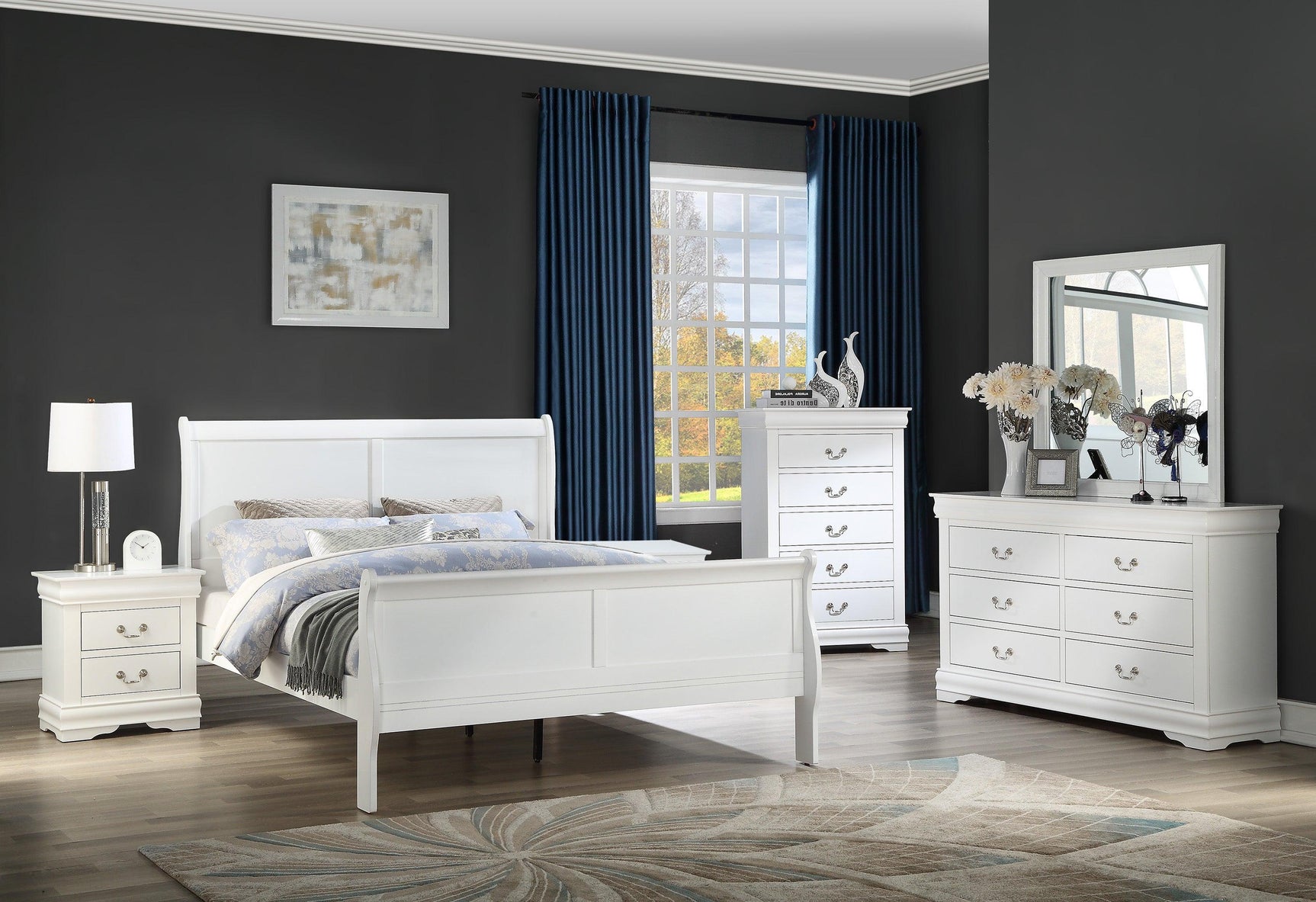 Louis Philip six-piece bedroom collection