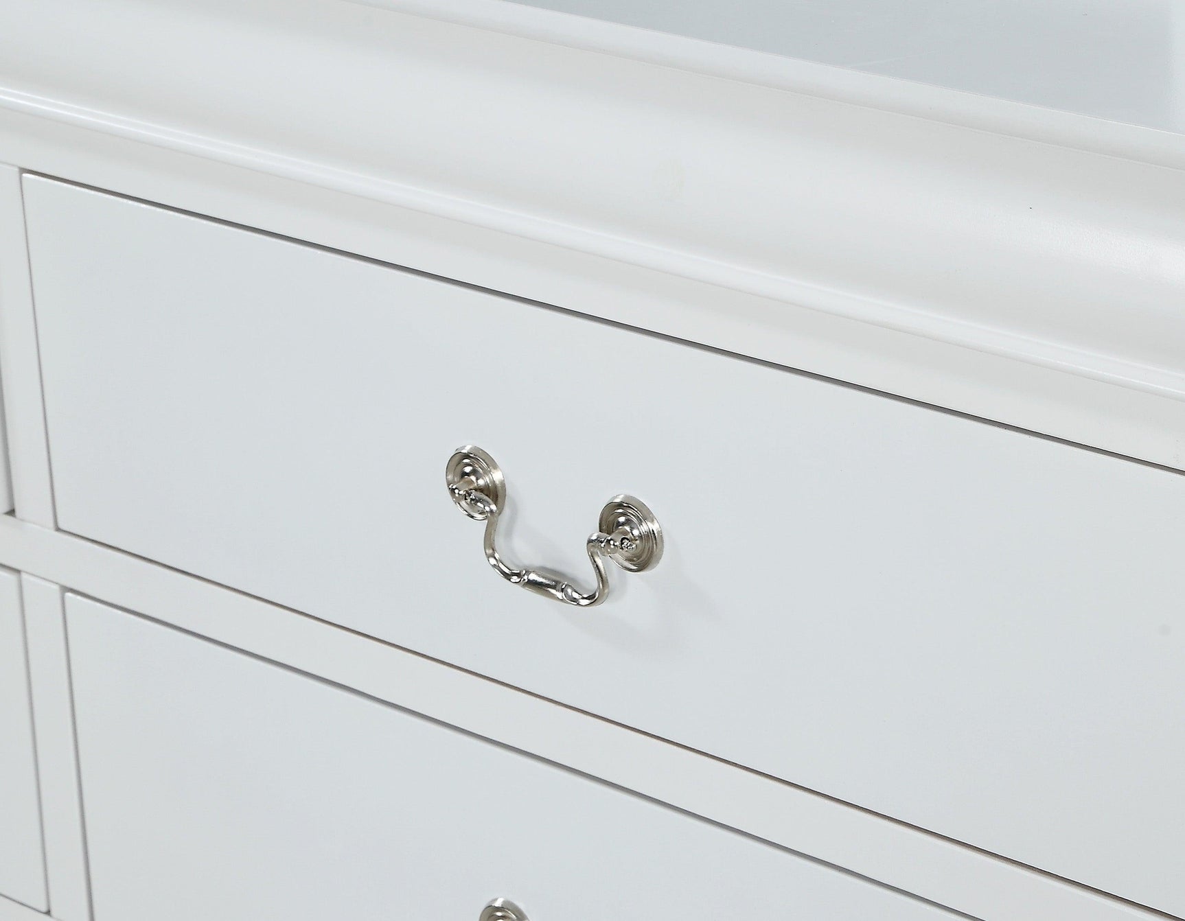 Louis Philip Dresser close-up on wood veneer texture