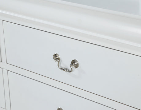 Louis Philip full bedroom set with bed, chest, nightstand