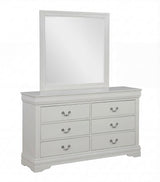 Louis Philip Greige Dresser and Mirror from Decor Furniture