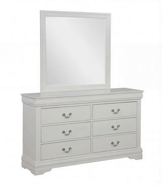 Louis Philip Greige Dresser and Mirror from Decor Furniture