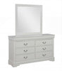 Louis Philip Greige Dresser and Mirror from Decor Furniture