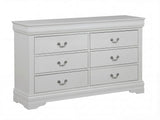 Louis Philip Greige Sleigh Panel Bedroom Set view 8
