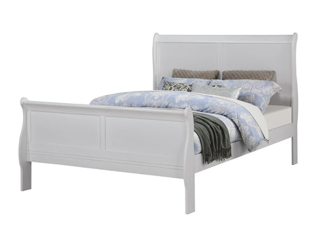 Louis Philip Greige Sleigh Panel Full Bed from Decor Furniture