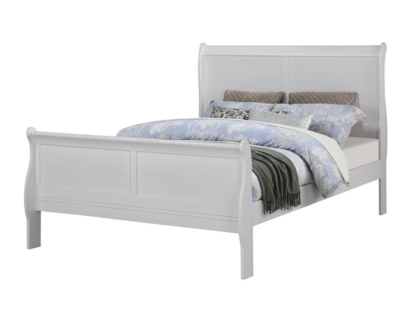 Louis Philip Greige Sleigh Panel Full Bed from Decor Furniture