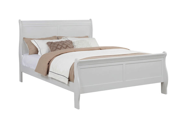 Louis Philip Greige Sleigh Panel Queen Bed from Decor Furniture