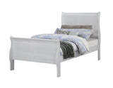 Louis Philip Greige Sleigh Panel Twin Bed from Decor Furniture
