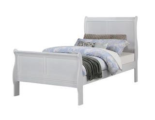 Louis Philip Greige Sleigh Panel Twin Bed from Decor Furniture