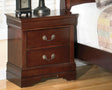 Alisdair Dark Brown Nightstand front angle