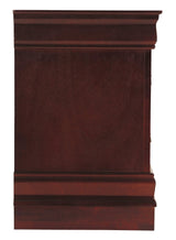 Side detail highlighting moulding on Alisdair Nightstand