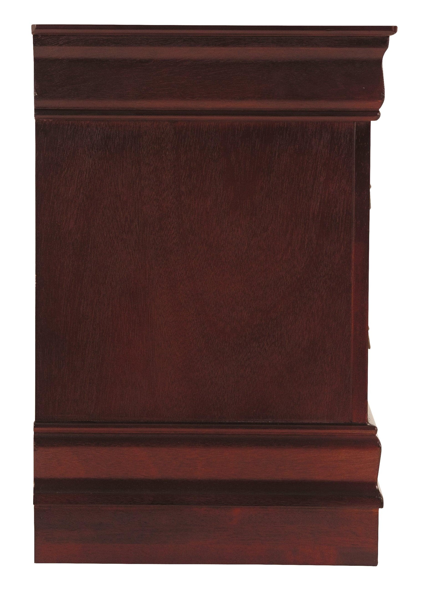 Side detail highlighting moulding on Alisdair Nightstand