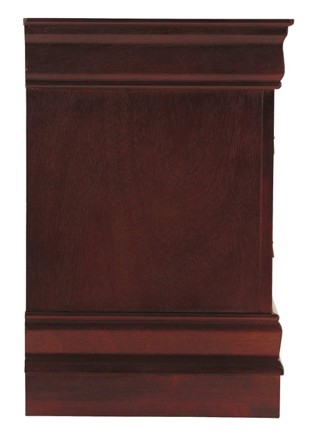 Side detail highlighting moulding on Alisdair Nightstand