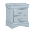 Louis Philip Nightstand in Blue Finish from Decor Furniture