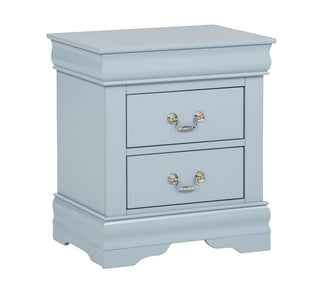 Louis Philip Nightstand in Blue Finish from Decor Furniture