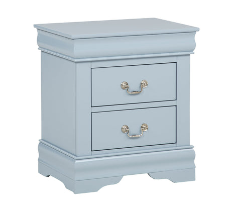 Louis Philip Nightstand in Blue Finish from Decor Furniture