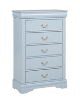 Louis Philip Blue Sleigh Panel Bedroom Set view 12