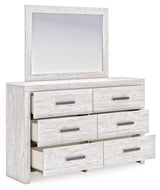 Cayboni Whitewash Panel Bedroom Set angled view