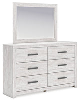 Cayboni whitewash dresser angled front right