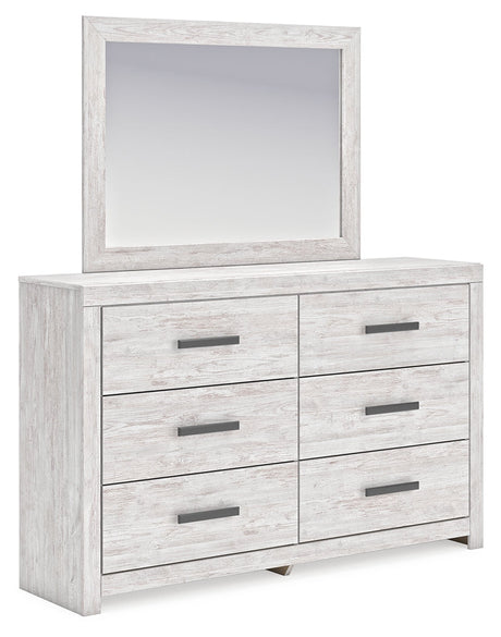 Cayboni whitewash dresser angled front right