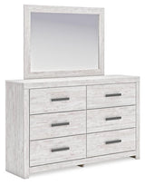 Cayboni Whitewash Panel Bedroom Set angled view