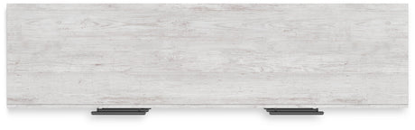 Top view of Cayboni whitewash dresser