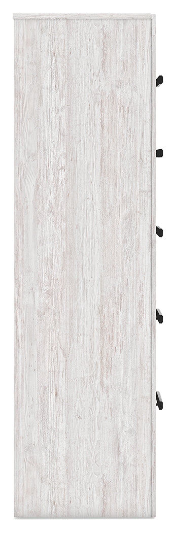 Cayboni Whitewash Chest of Drawers right side view
