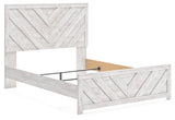 Cayboni Whitewash Panel Bedroom Set angled view