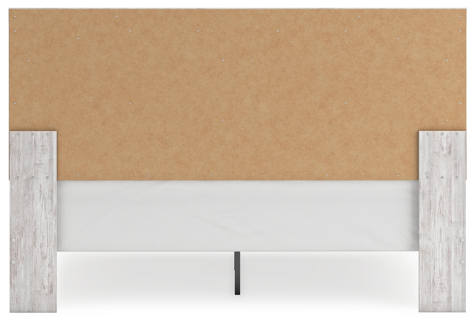 Cayboni Whitewash King Panel Bed back view