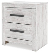 Cayboni Whitewash Panel Bedroom Set angled view