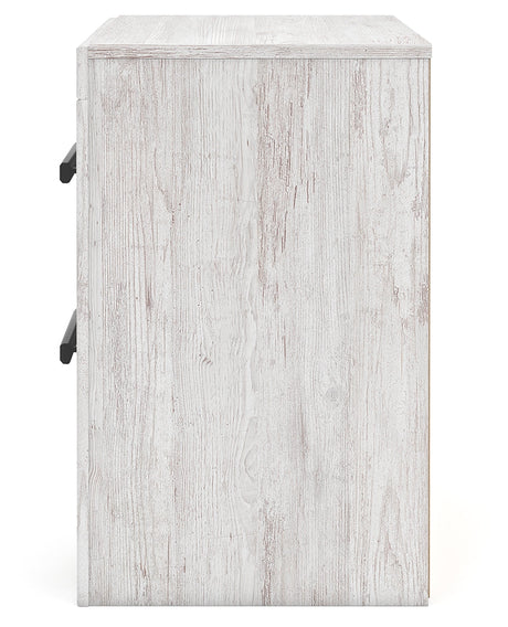Side angled view of Cayboni Nightstand