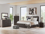 Prendonea King Panel Bed full scene
