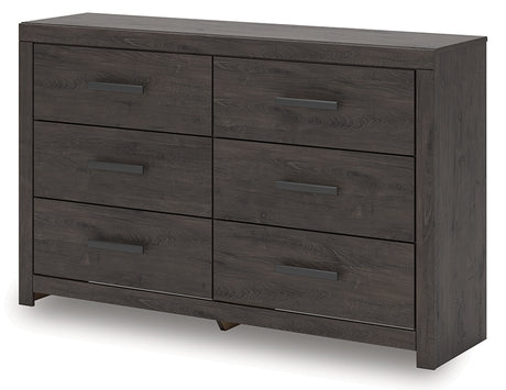 Prendonea Charcoal Dresser angled alternate view