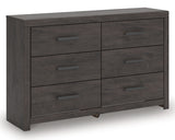 Prendonea Charcoal Dresser angled side view