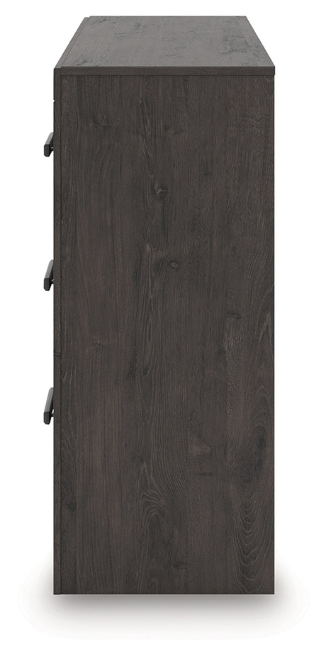 Prendonea Charcoal Dresser side alternate angle